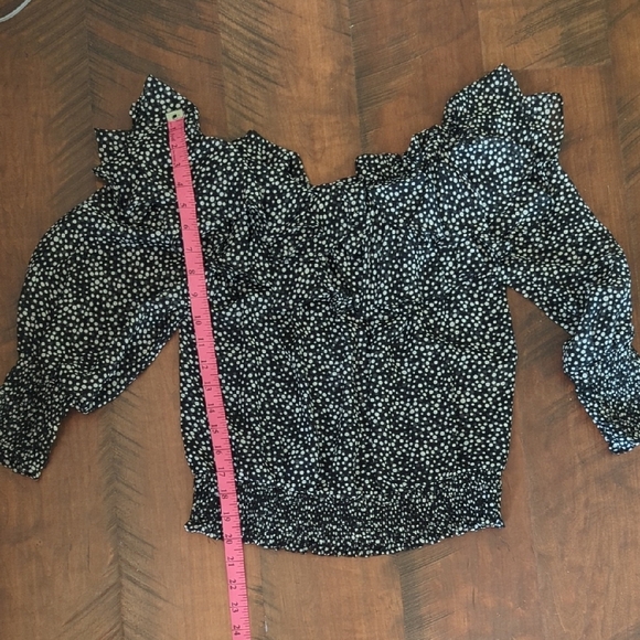 Misa Los Angeles Black Polka Dot Flounced Skirt Set XS - Picture 5 of 8